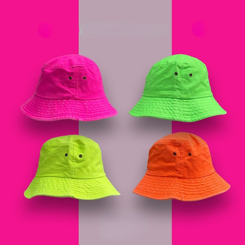 Buy W+ Sun Bucket Hat for Women Cotton Hats Teenagers Girls Wide Brim  Floppy Summer Beach Fisherman Caps UPF 50+ UV Packable (White) at