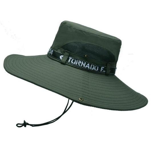 Green Extra Wide Brim Outdoor Sun Hat