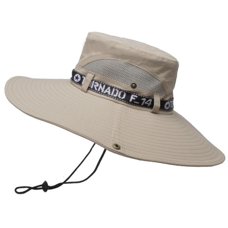 White Extra Wide Brim Outdoor Sun Hat