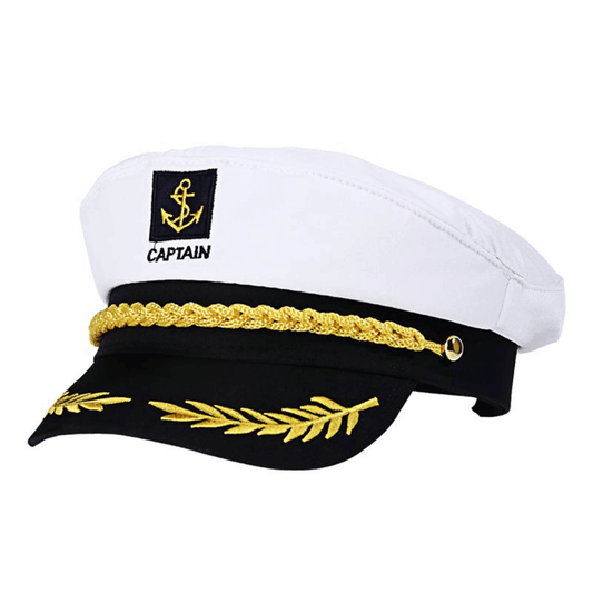 White captain's sailor hat