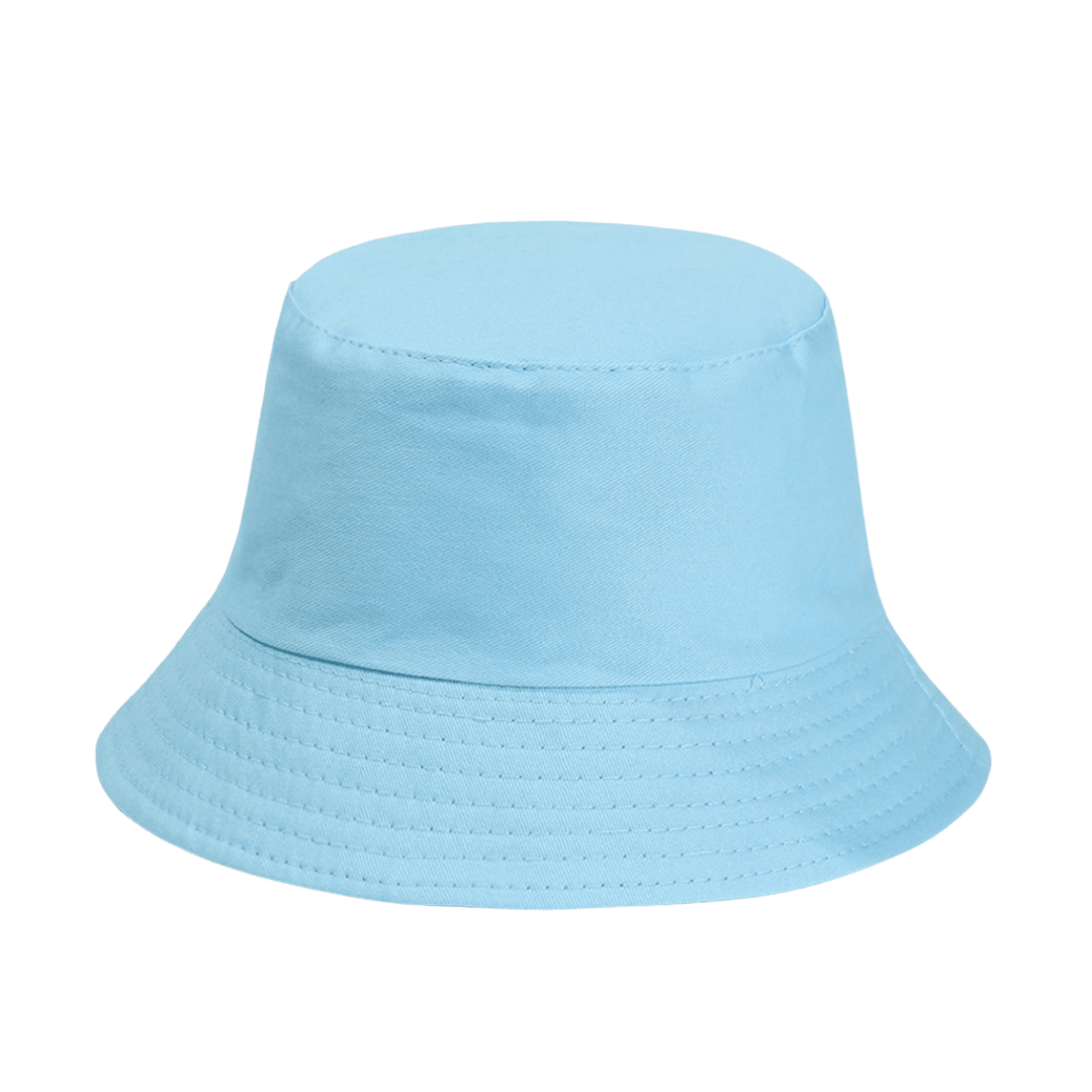 Light blue plain bucket hat