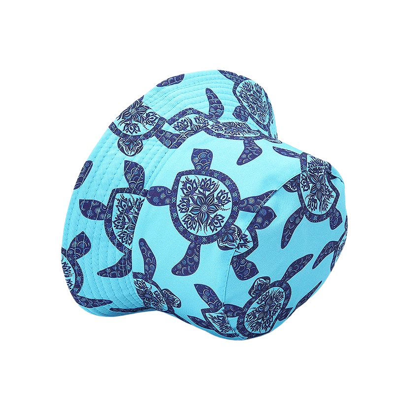 blue turtle bucket hat