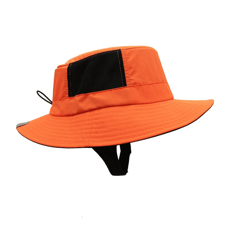 orange fishing bucket hat