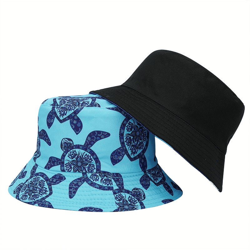 blue turtle bucket hat