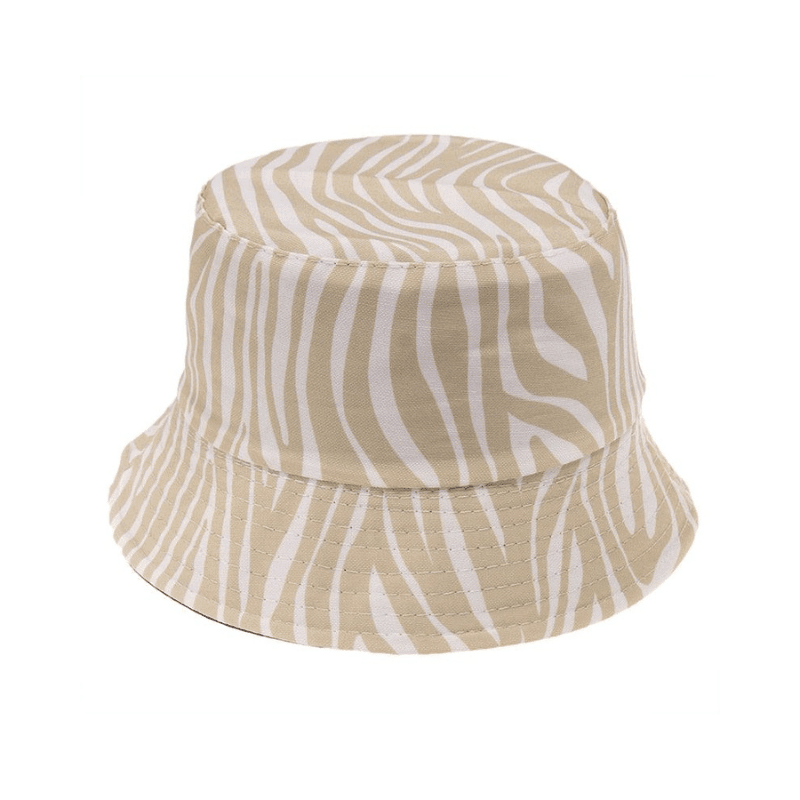yellow zebra bucket hat