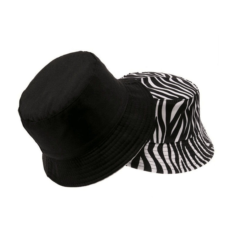 zebra bucket hat reversed