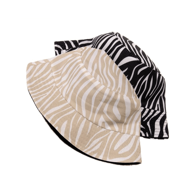 zebra bucket hat