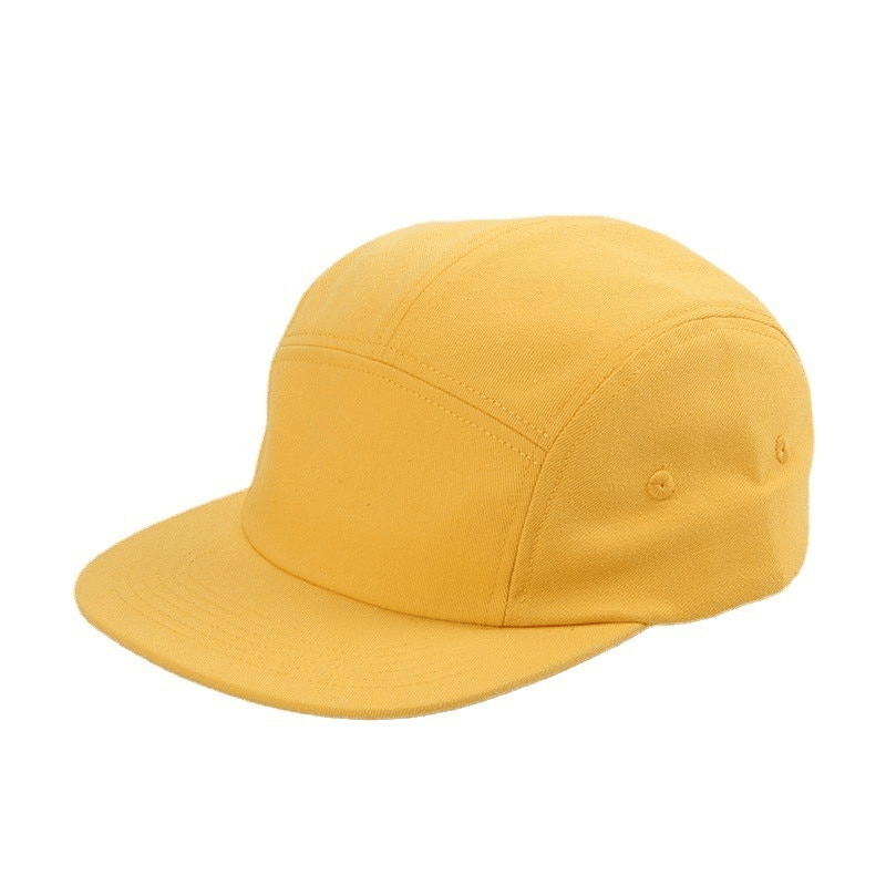 yellow 5 panel hat