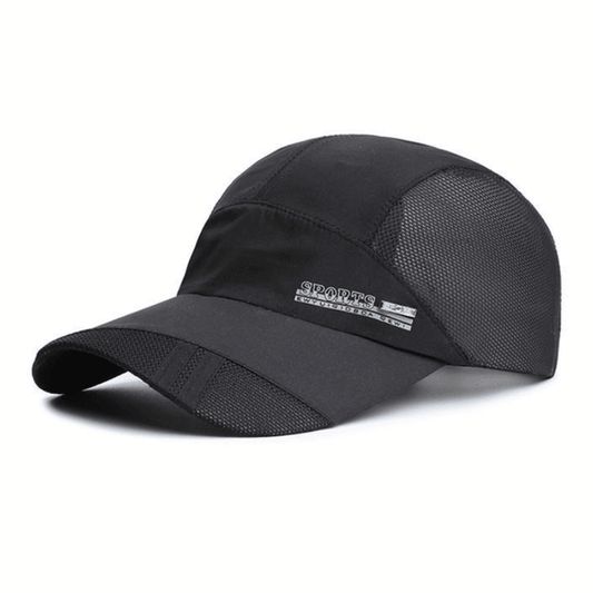black mesh running cap