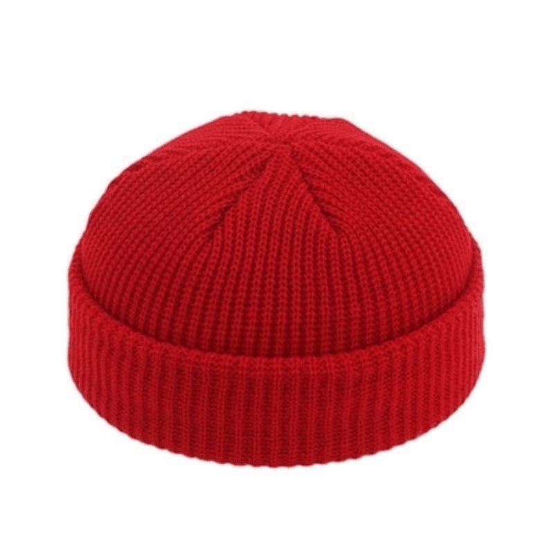 fisherman beanie red