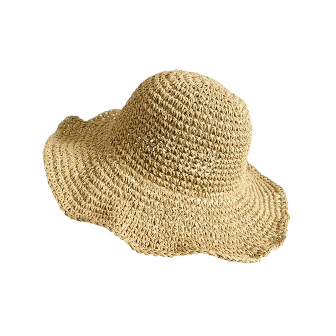 Floppy straw sun hat