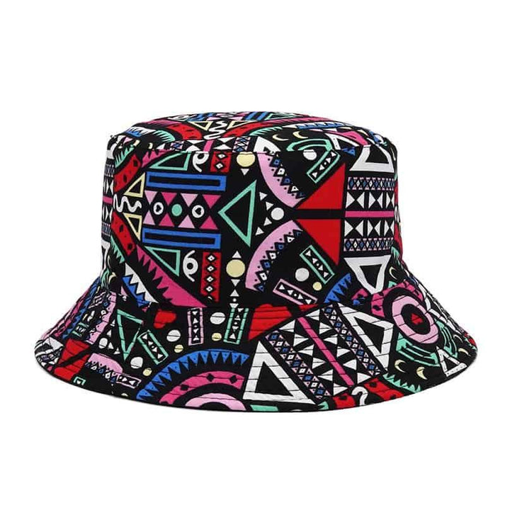 Kaleidoscopic Bucket Hat Shop Geometrical Pattern Hats Bucket Hats NZ