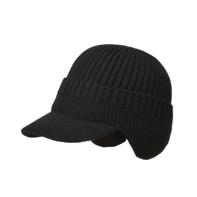 black visor beanie