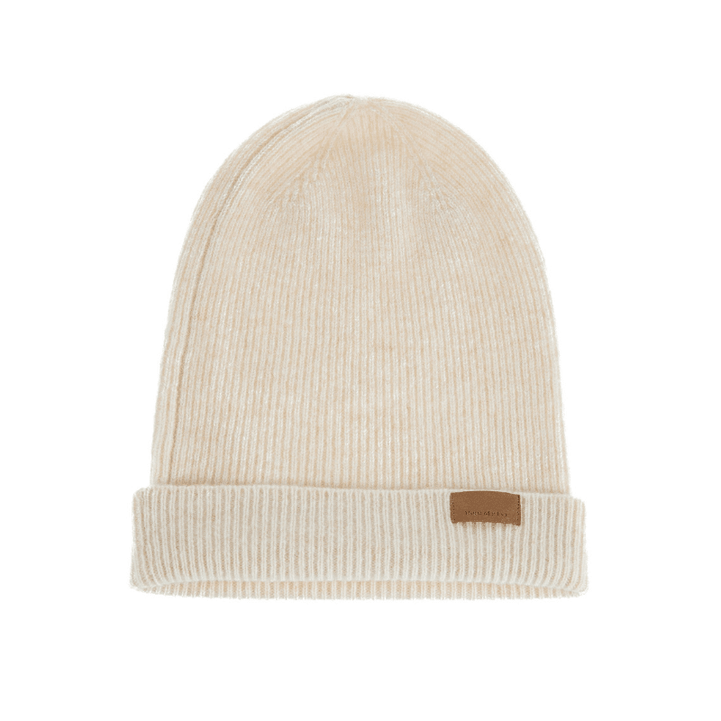 merino beanie white