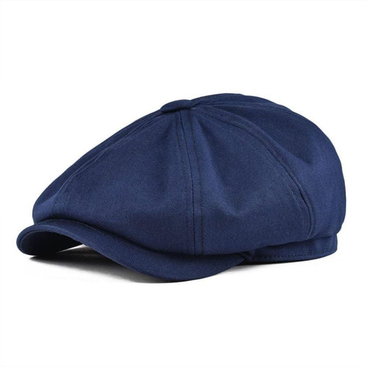 Blue newsboy cap